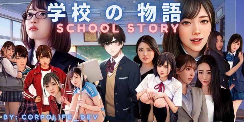 [HTML]学校故事0.01 Gakko No Monogatari - School Story